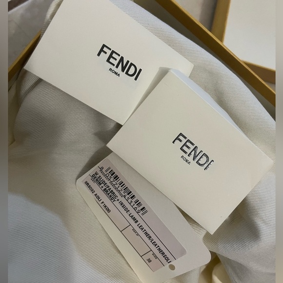 Denim Fendi Sandals - Picture 2 of 9